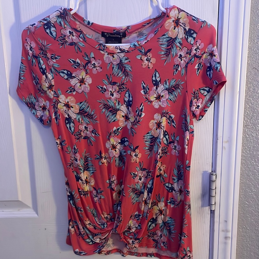 Pink Floral Shirt